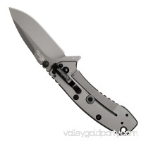 Kershaw Cryo II Pocket Knife (1556TI) 3.25-inch 8Cr13MoV Stainless Steel Blade and 410 Stainless Steel Handle, Full-Body Titanium Carbo-Nitride Coating, 4-Position Deep Carry Pocket Clip, 5.5 oz.   553633500
